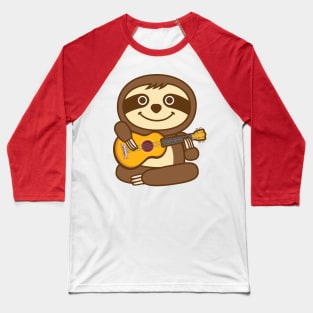 Sloth ukulele Baseball T-Shirt